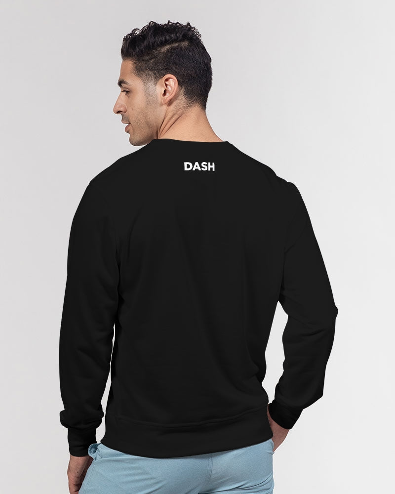 DASHVENTURE Men's Classic French Terry Crewneck Pullover