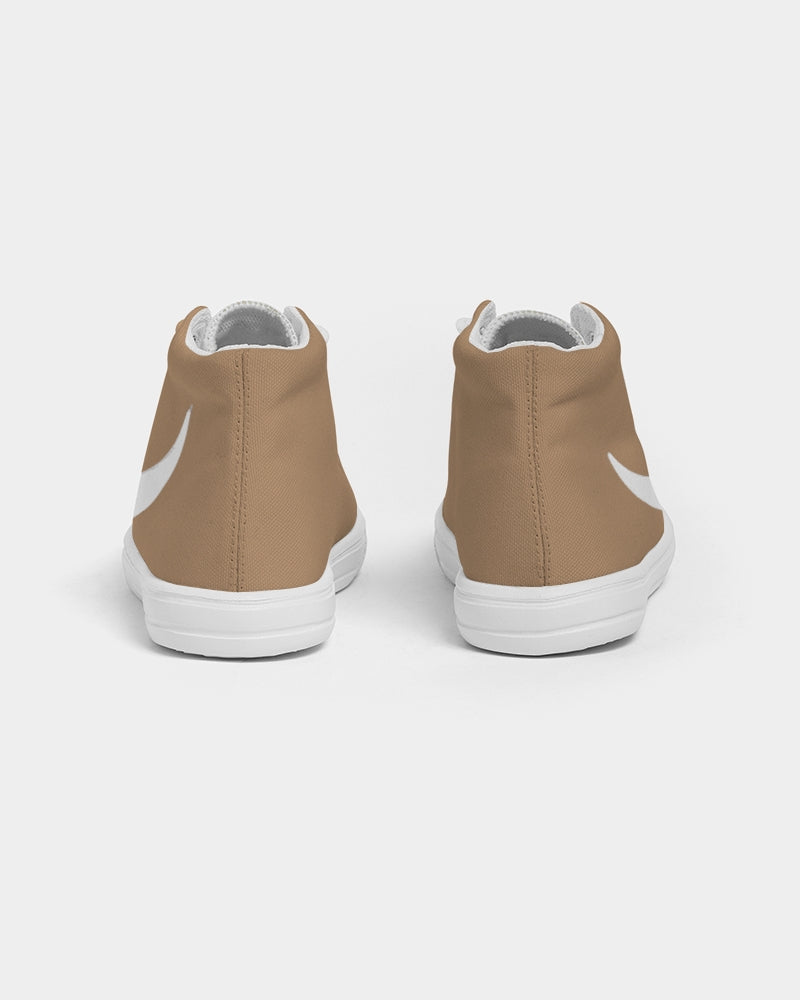 DASH CAPRICORN SKULL BROWN Kids Hightop Canvas Shoe