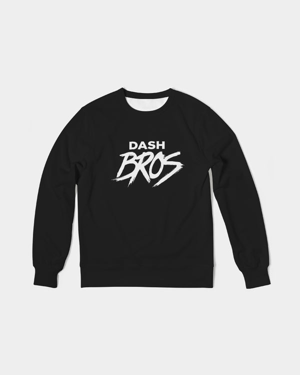 DASH BROS Men's Classic French Terry Crewneck Pullover