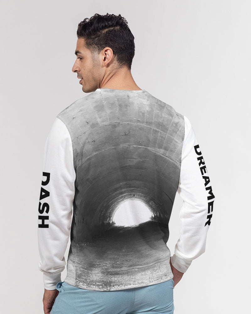 DASH DREAMER Men's Classic French Terry Crewneck Pullover