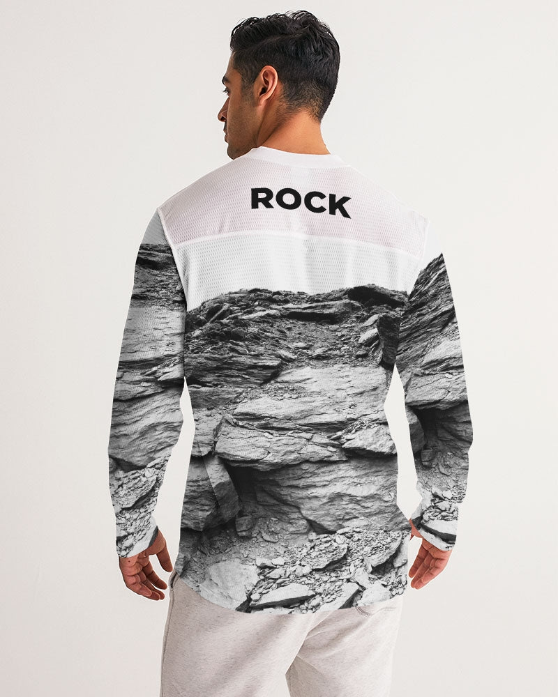 DASH ROCK Men's Long Sleeve Sports Jersey