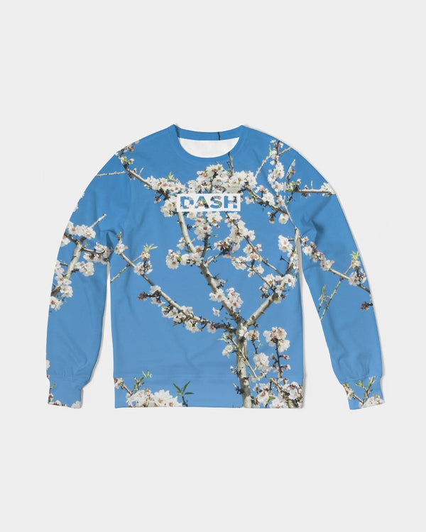 DASH GOGH REAL BLUE Men's Classic French Terry Crewneck Pullover