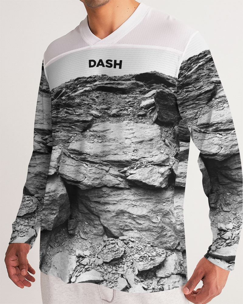 DASH ROCK Men's Long Sleeve Sports Jersey