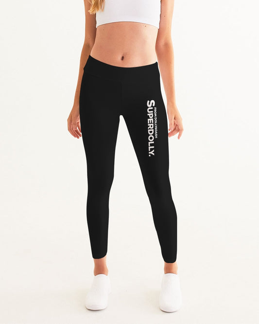 SUPERDOLLY. Pantalones de yoga NEGROS para mujer