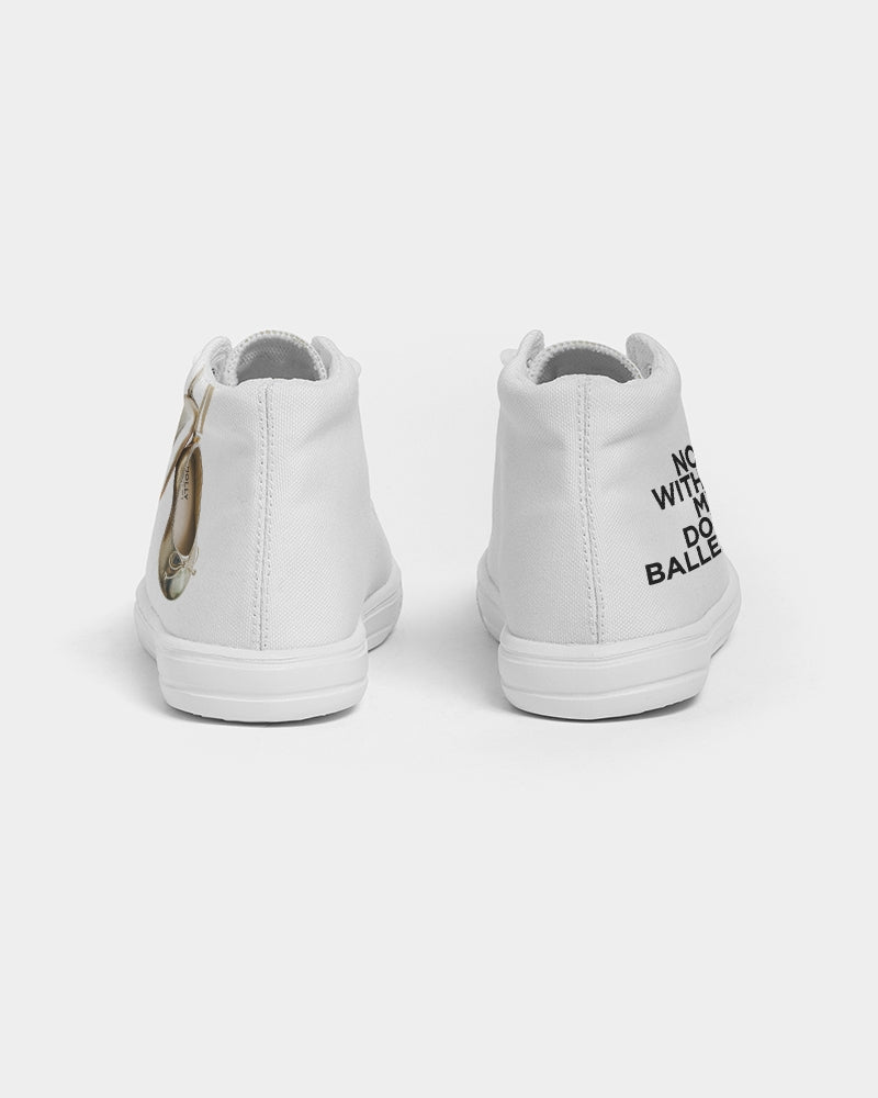 GOLD BALLERINAS Zapato alto de lona para niños