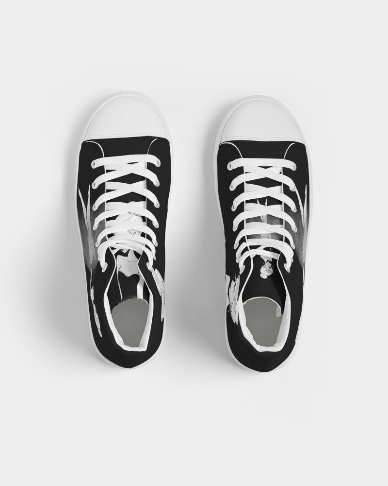 DOLLY DOODLING Zapato alto de lona negro bailarina para mujer