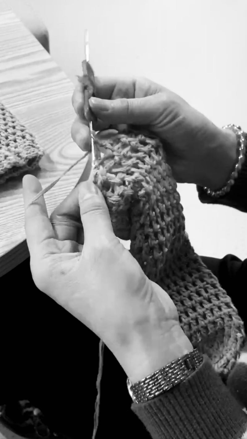 DOLLY by Le Petit Tom ® BAILARINAS BEBÉ CROCHET lavanda