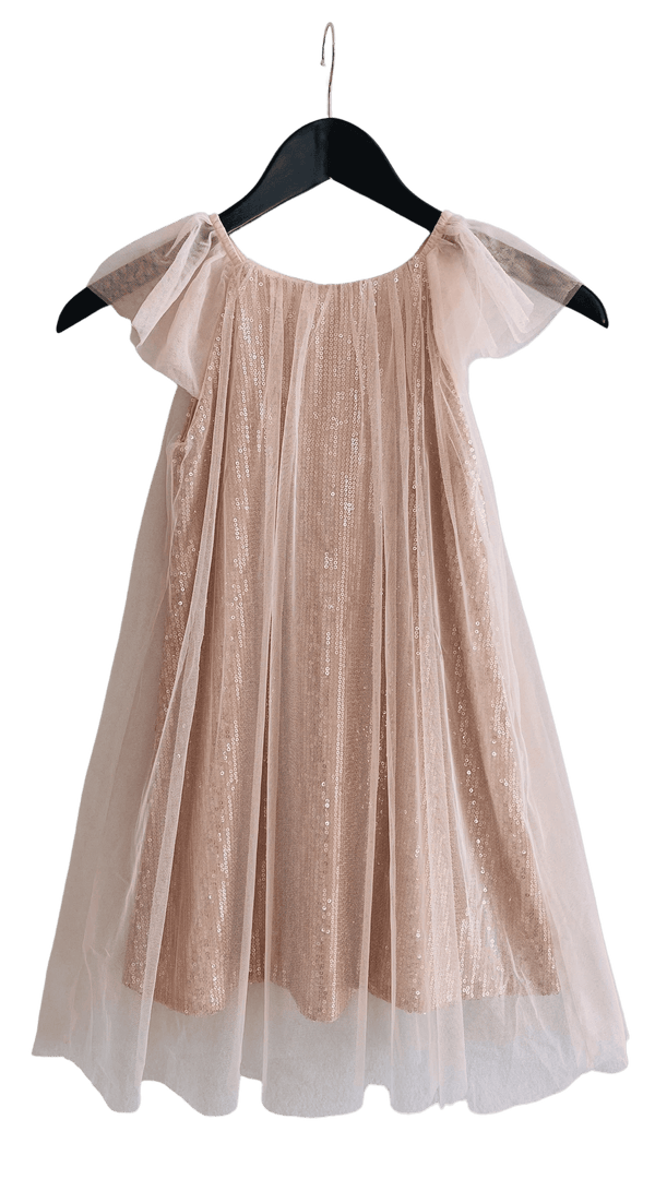 DOLLY by Le Petit Tom ® SEQUIN TULLE DRESS ballet pink