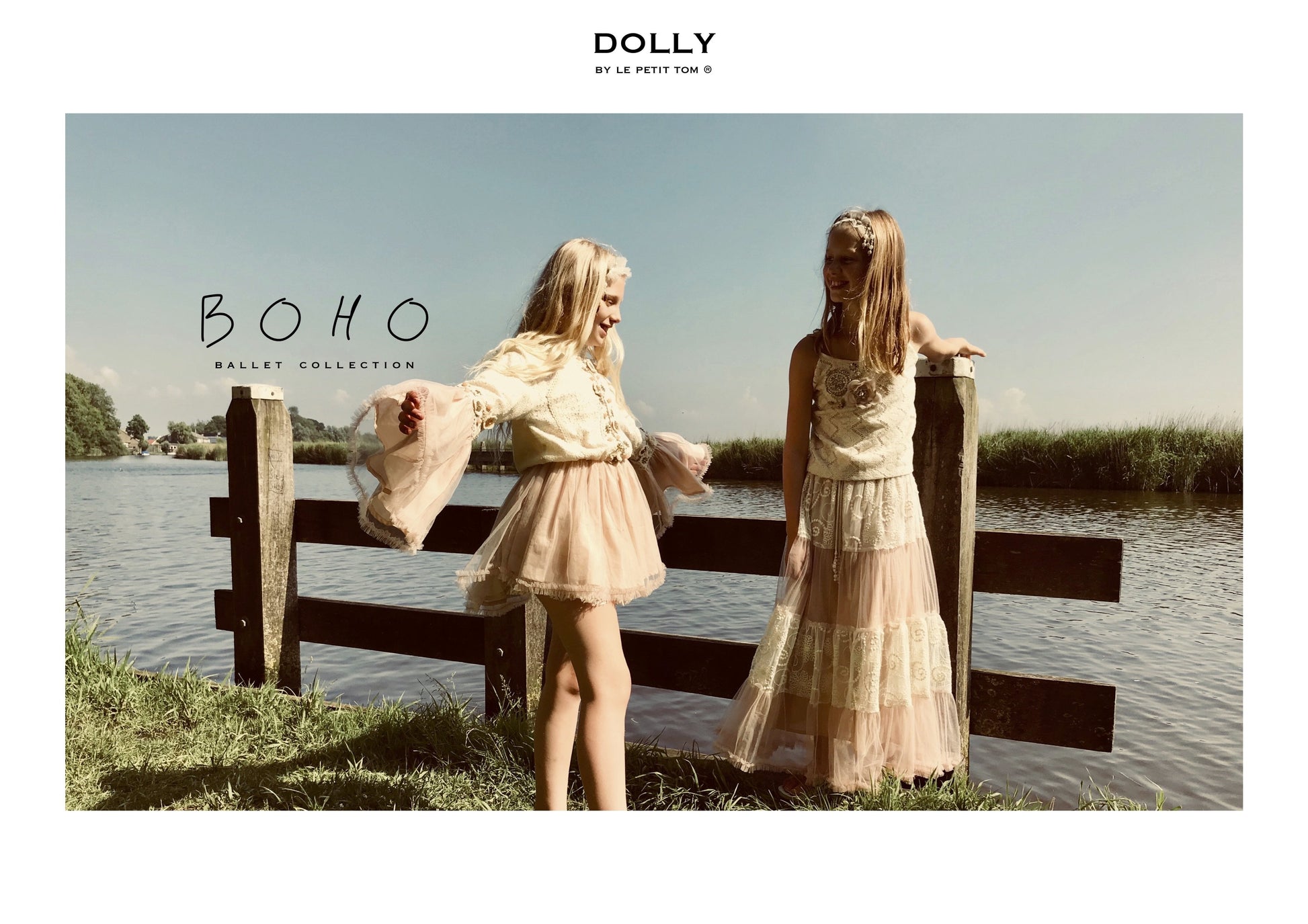 DOLLY by Le Petit Tom ® BOHO maxi skirt ballet pink - DOLLY by Le Petit Tom ®