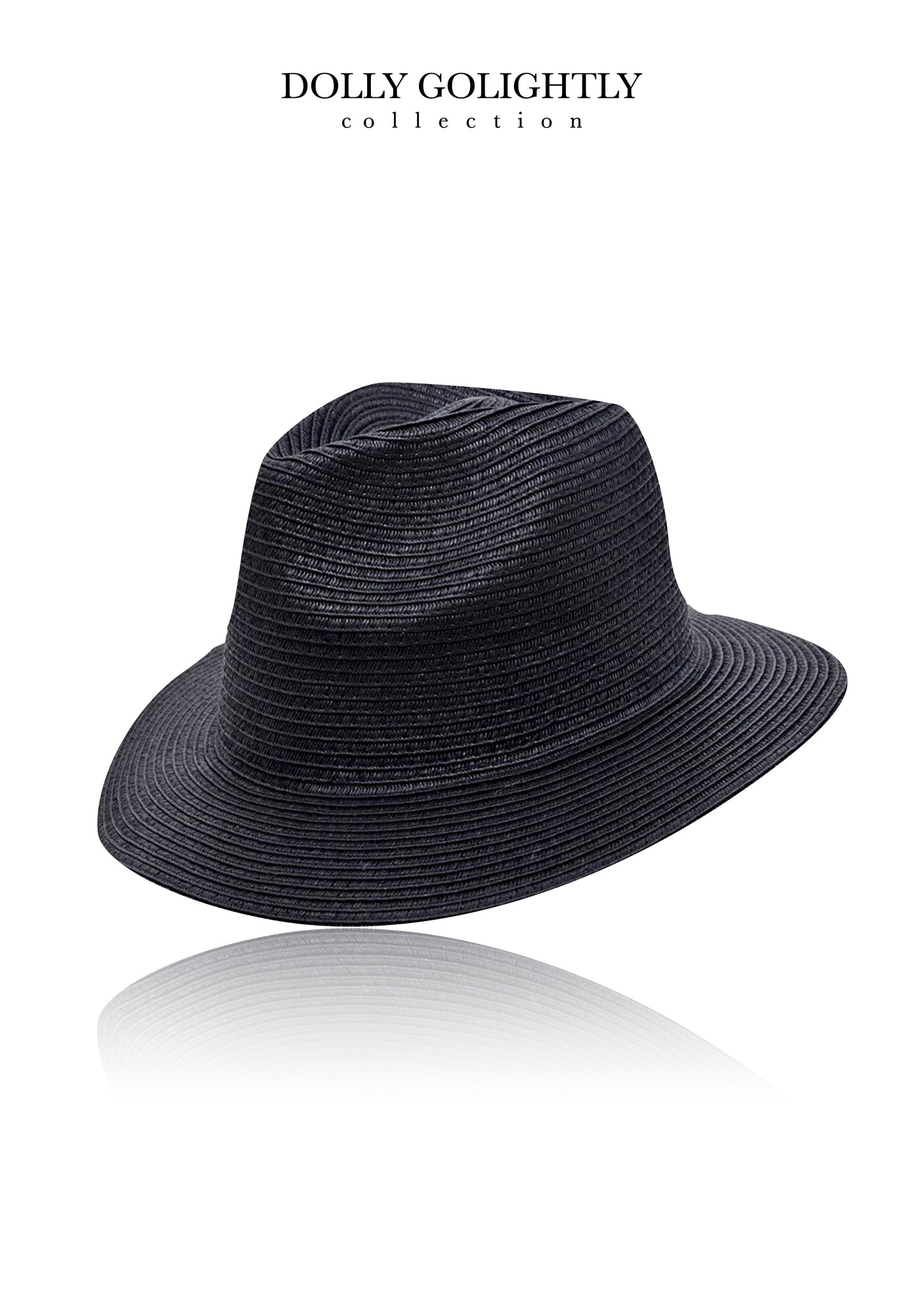 DOLLY GOLIGHTLY FEDORA HAT black or white