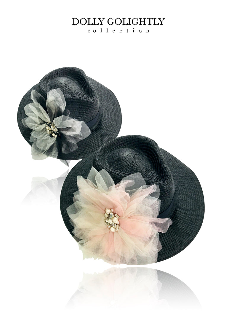 SOMBRERO DOLLY GOLIGHTLY FEDORA negro o blanco