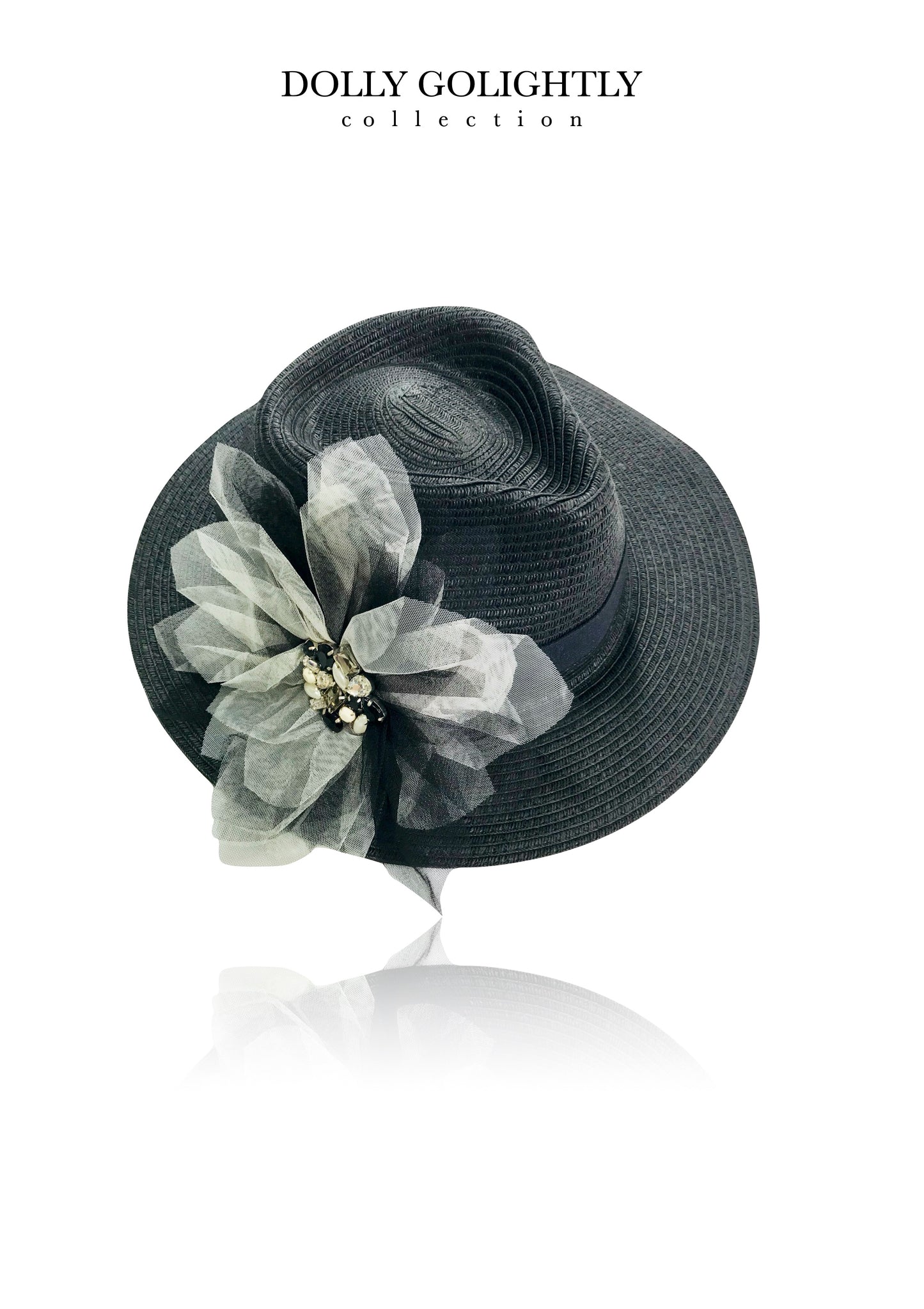 SOMBRERO DOLLY GOLIGHTLY FEDORA negro o blanco