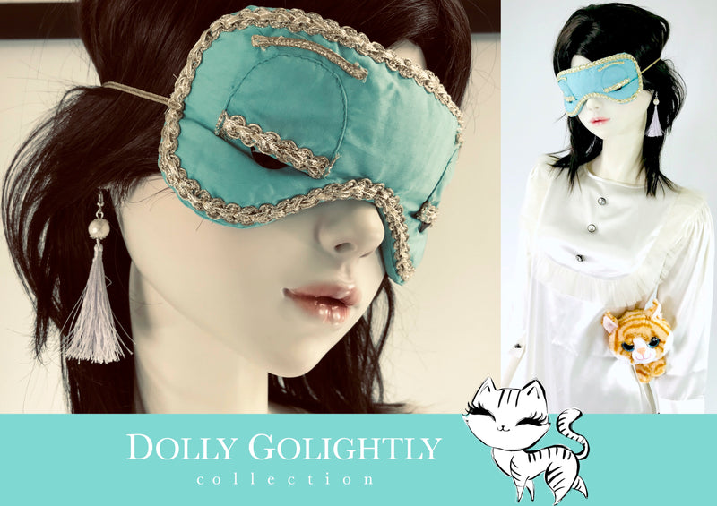 DOLLY GOLIGHTLY Breakfast @ Tiffany's TUXEDO SLEEP DRESS SET  off-white