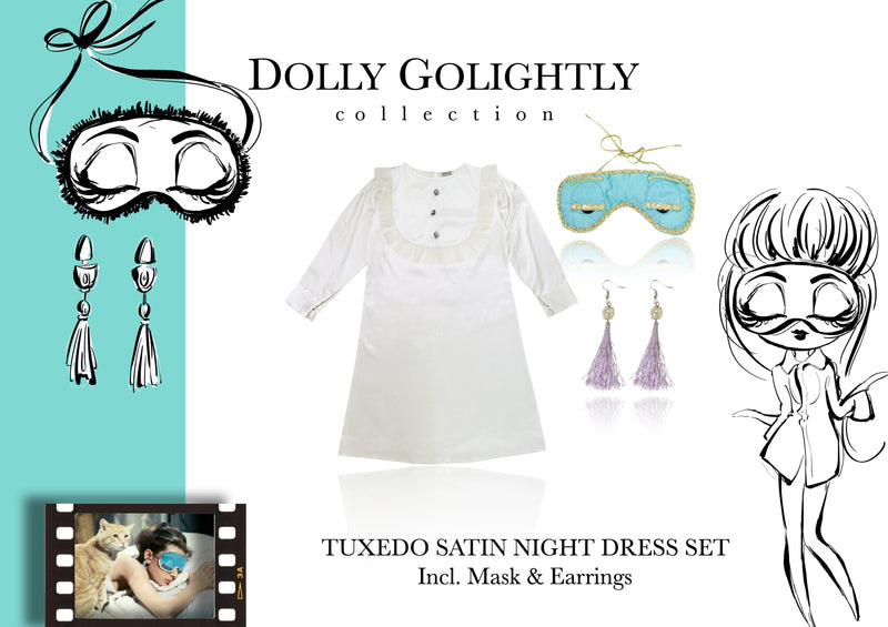 DOLLY GOLIGHTLY Desayuno @ Tiffany's PENDIENTES DE BORLA DE LAVANDA