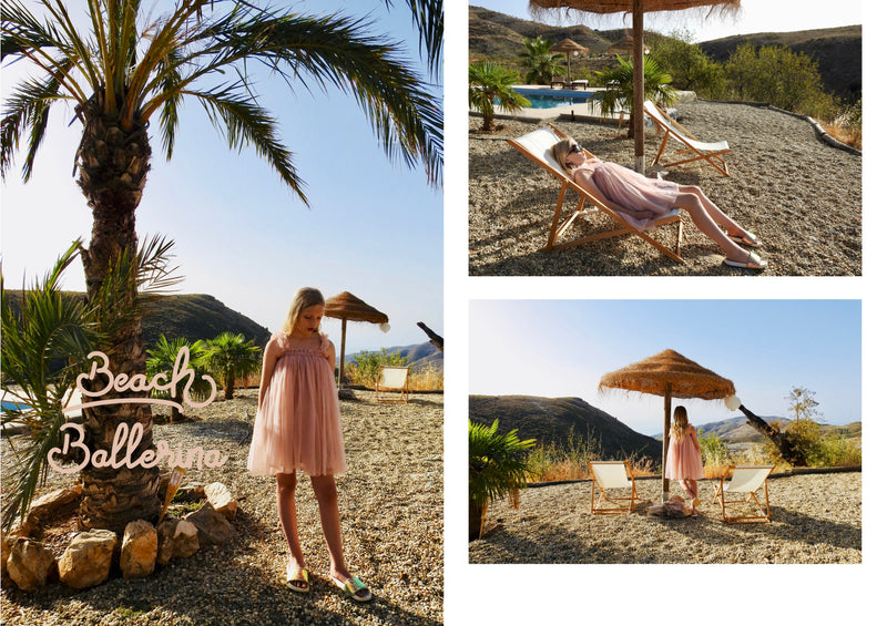 DOLLY 2 WAY TUTU VESTIDO BEACH COVER UP ballet rosa