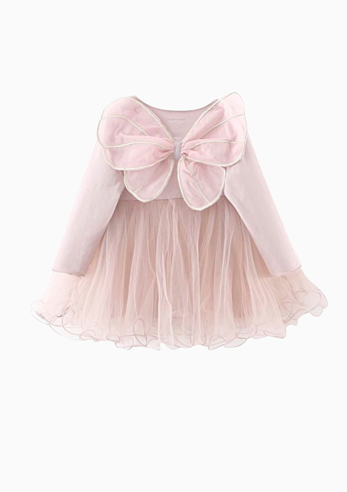 VESTIDO CON TUTÚ ALAS DE MARIPOSA DOLLY by Le Petit Tom ® rosa