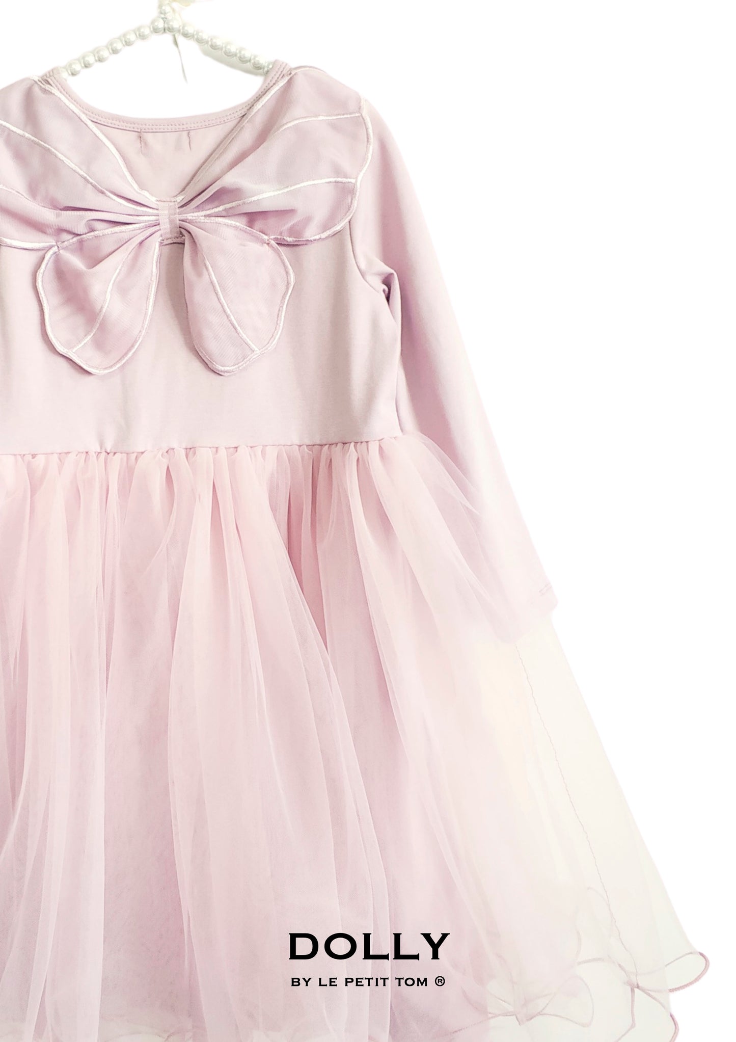 VESTIDO CON TUTÚ ALAS DE MARIPOSA DOLLY by Le Petit Tom ® rosa