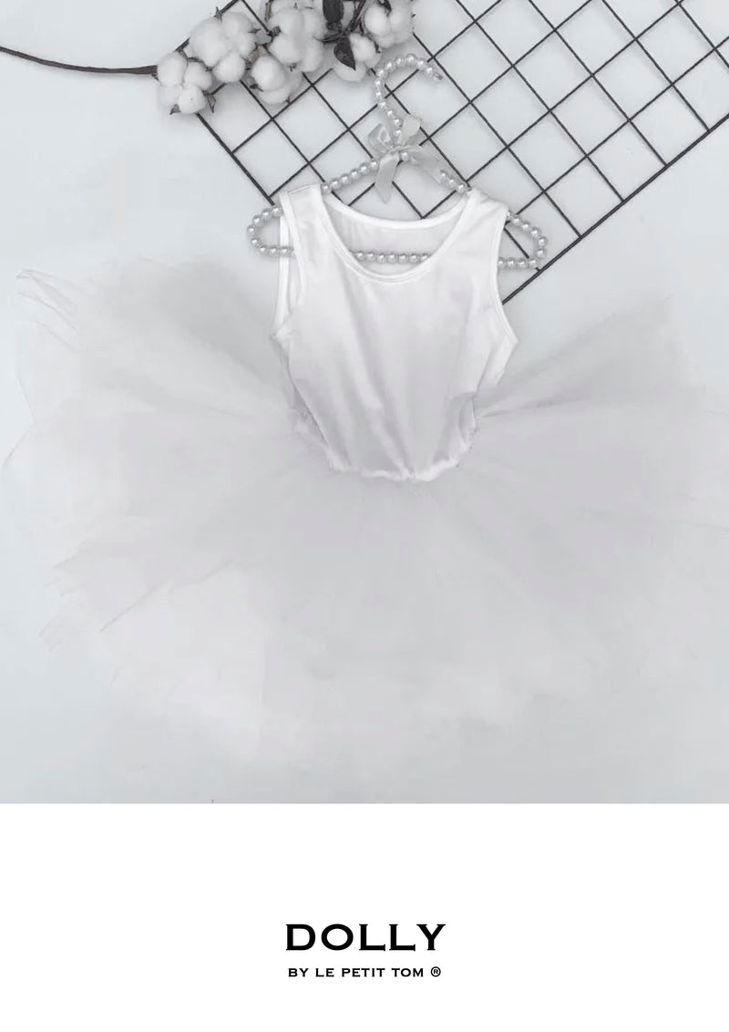 VESTIDO TIMELESS TUTU blanco DOLLY by Le Petit Tom ®