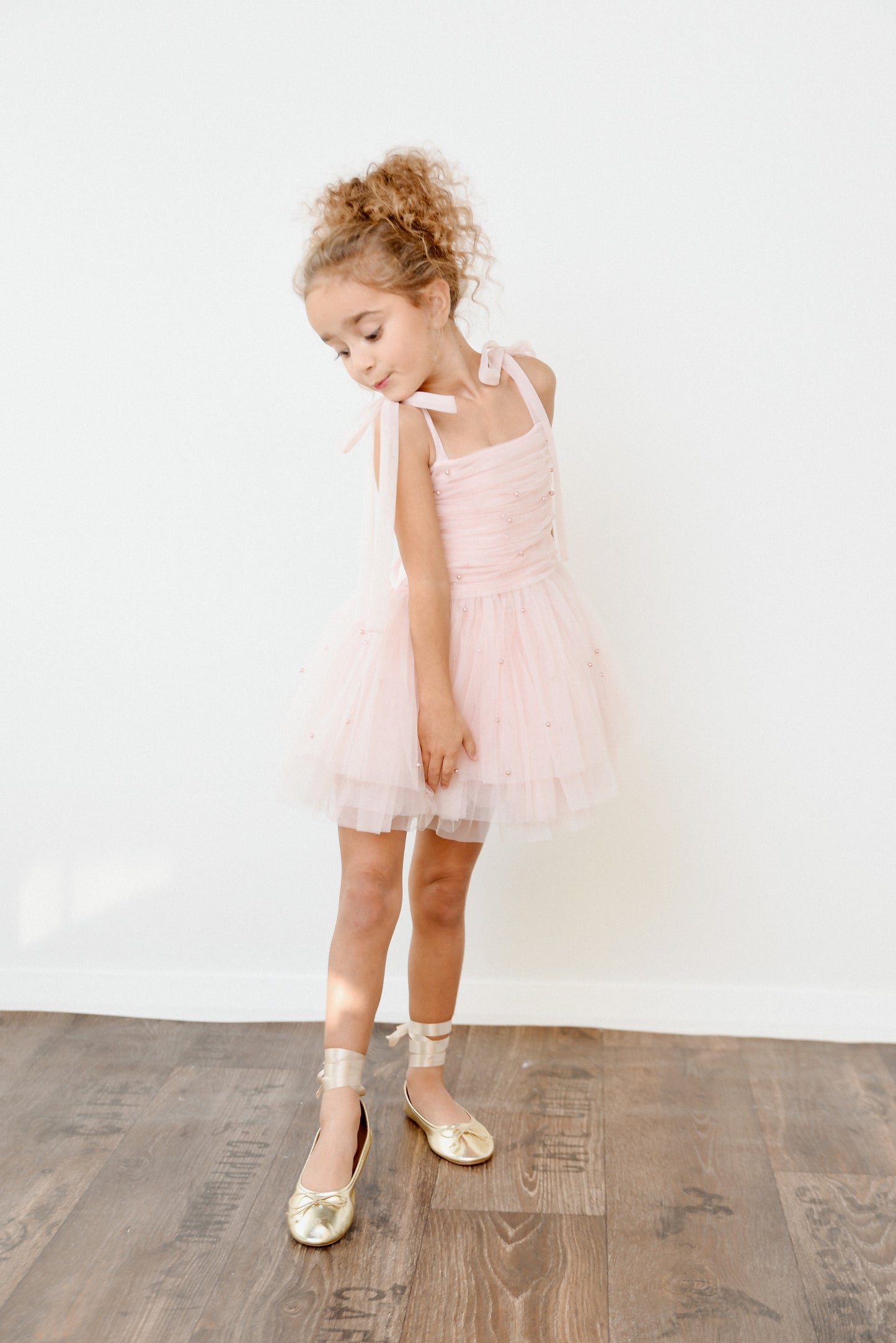 DOLLY® PEARL TULLE BALLERINA DRESS dollypink  ⚪