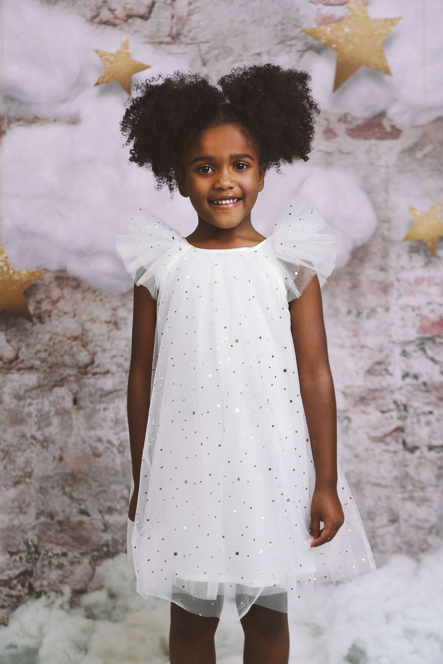 DOLLY® STARS & MOON ⭐️ 🌙 TULLE FAIRY DRESS white