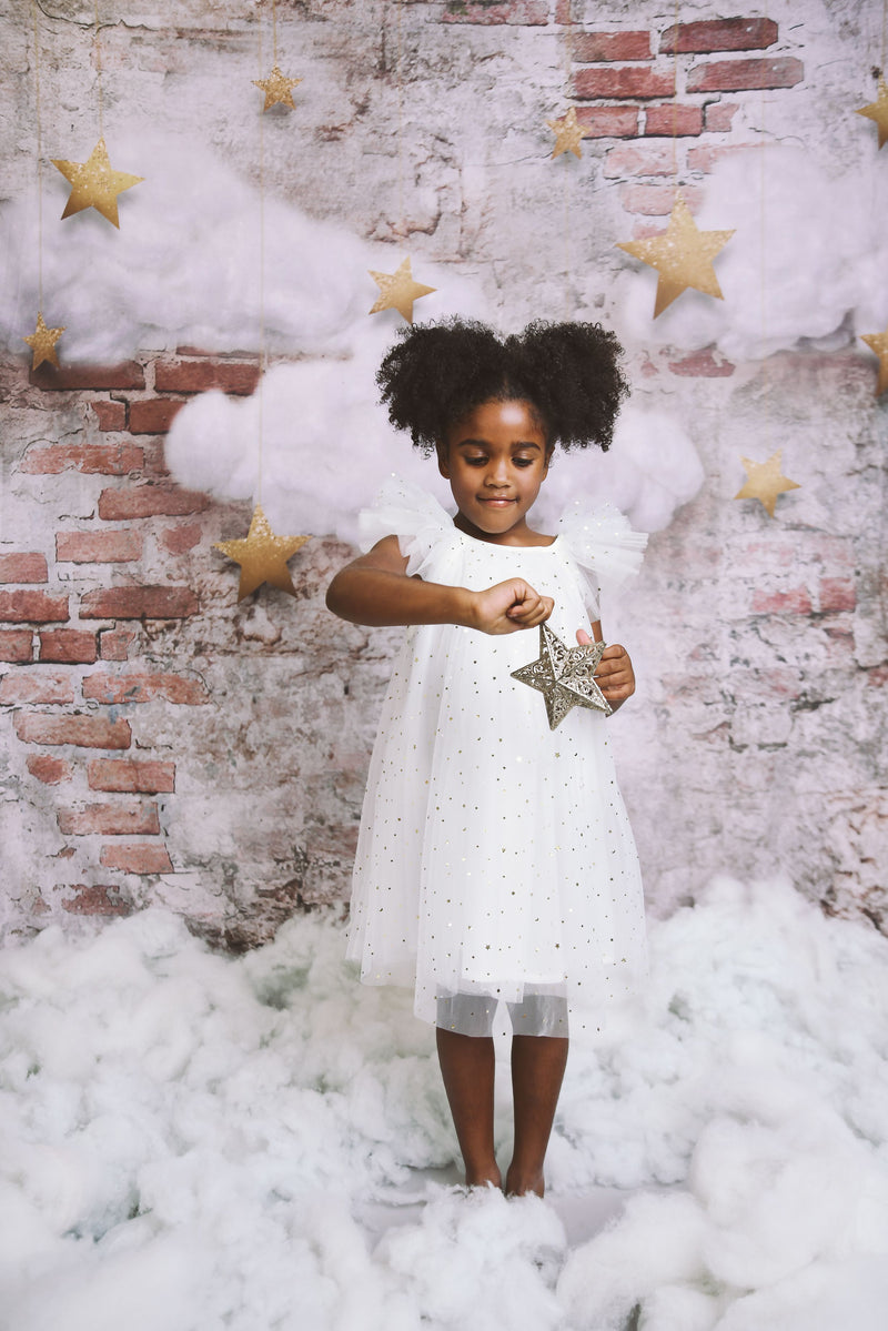 DOLLY® STARS &amp; MOON ⭐️ 🌙 VESTIDO DE HADA DE TUL blanco