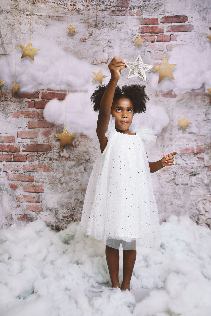 DOLLY® STARS &amp; MOON ⭐️ 🌙 VESTIDO DE HADA DE TUL blanco