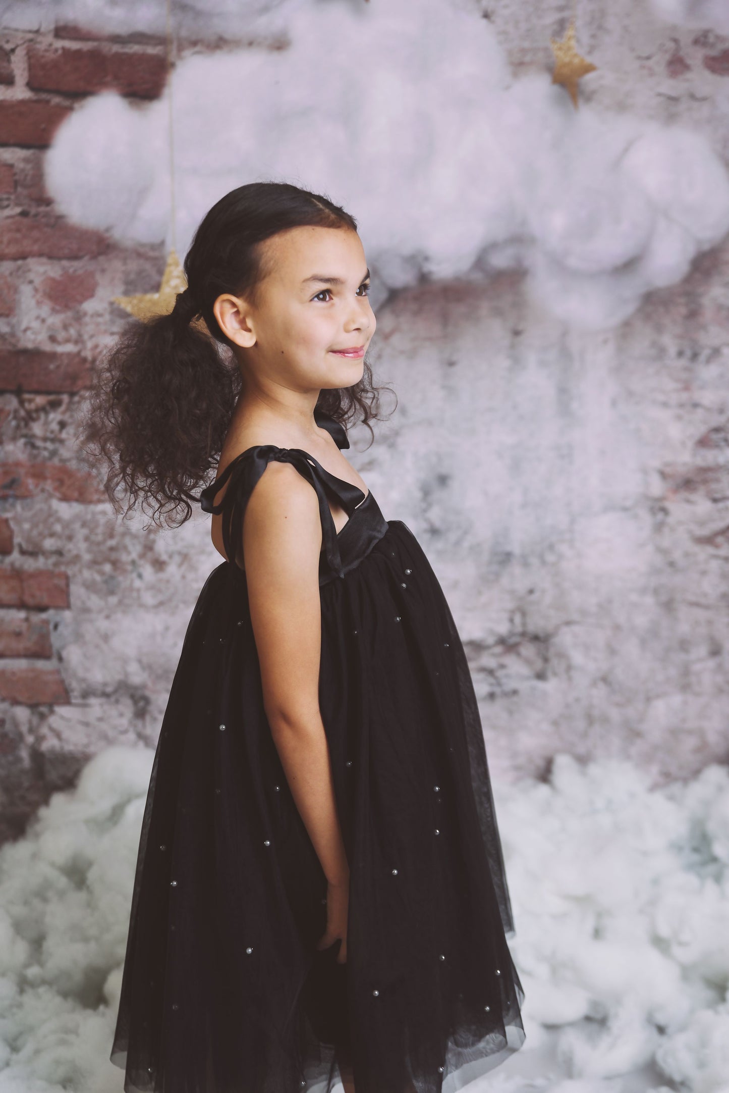 DOLLY® PEARL 2-CUTE TULLE DRESS black  ⚪
