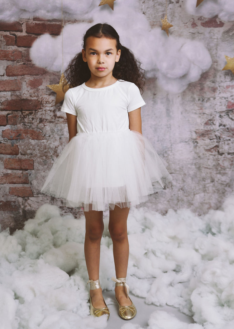 DOLLY® TUTULLY T-SHIRT TUTU DRESS white