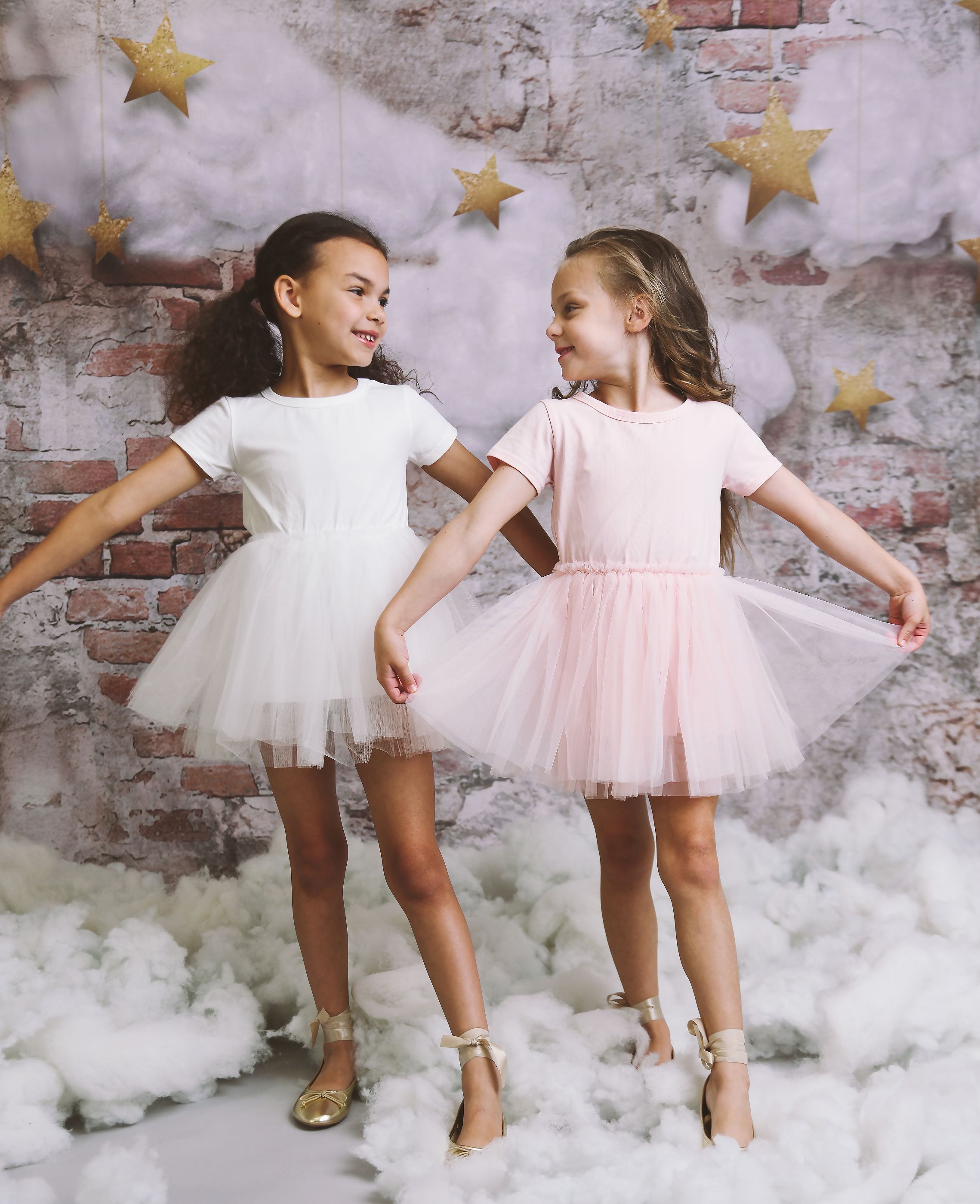 DOLLY® STARS &amp; MOON ⭐️ 🌙 VESTIDO DE HADA DE TUL rosa ballet