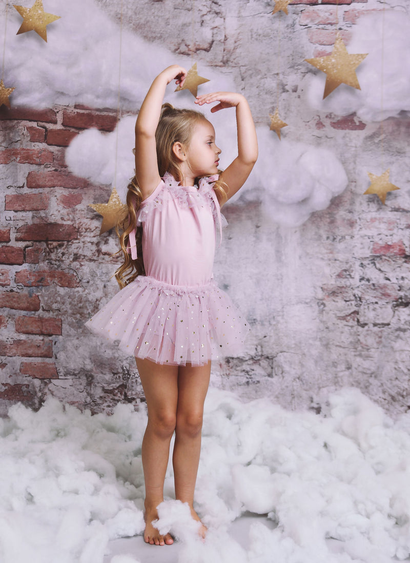 DOLLY® STARS & MOON ⭐️ TULLE TUTU BLOOMER dusty violet – by Le Petit