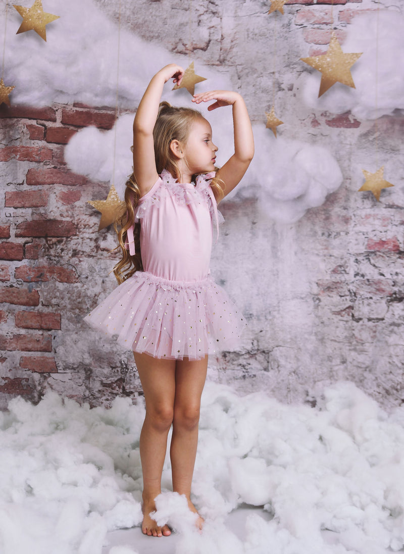 DOLLY® STARS &amp; MOON ⭐️ 🌙 BLOOMER TUL TUTU violeta empolvado