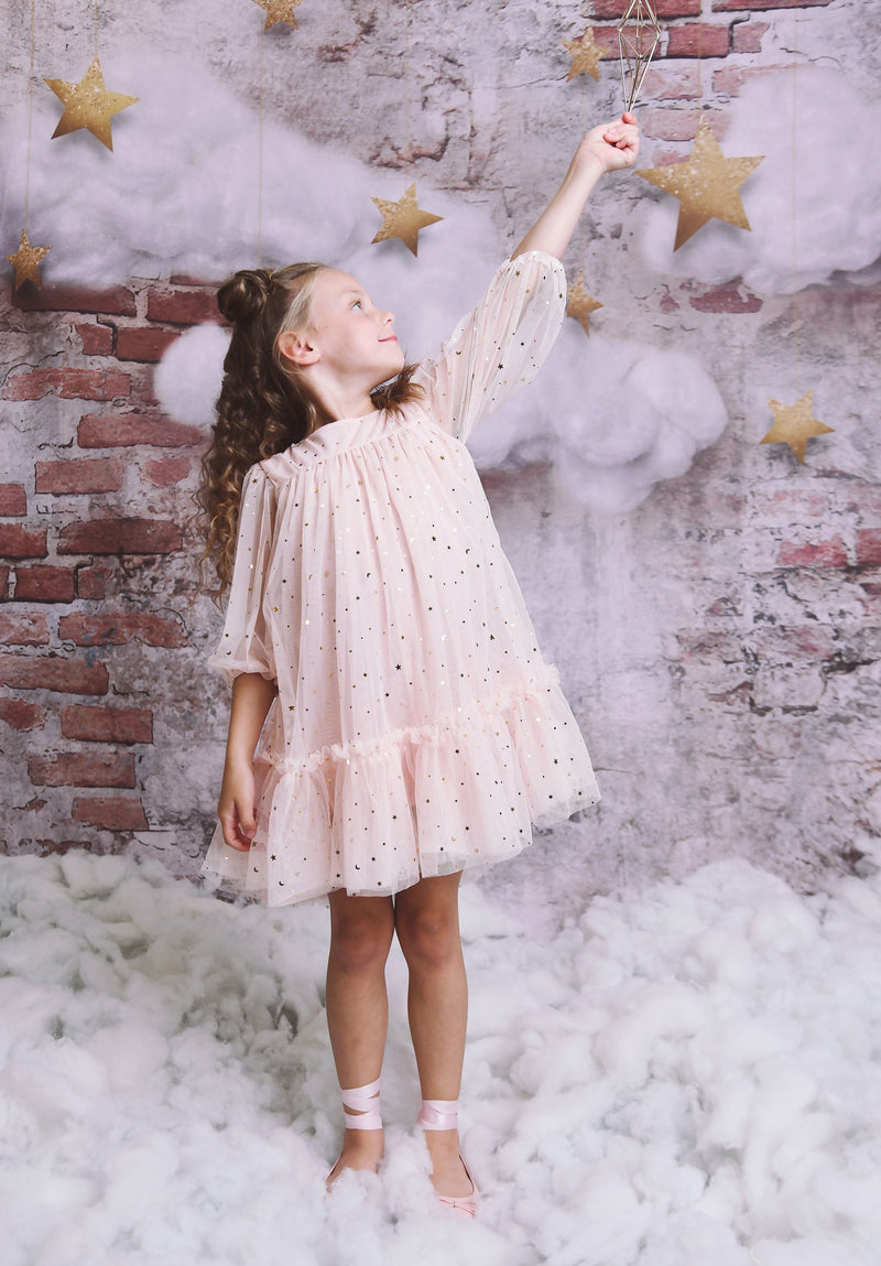 DOLLY® STARS & MOON ⭐️ 🌙 TULLE EMPRESS DRESS ballet pink