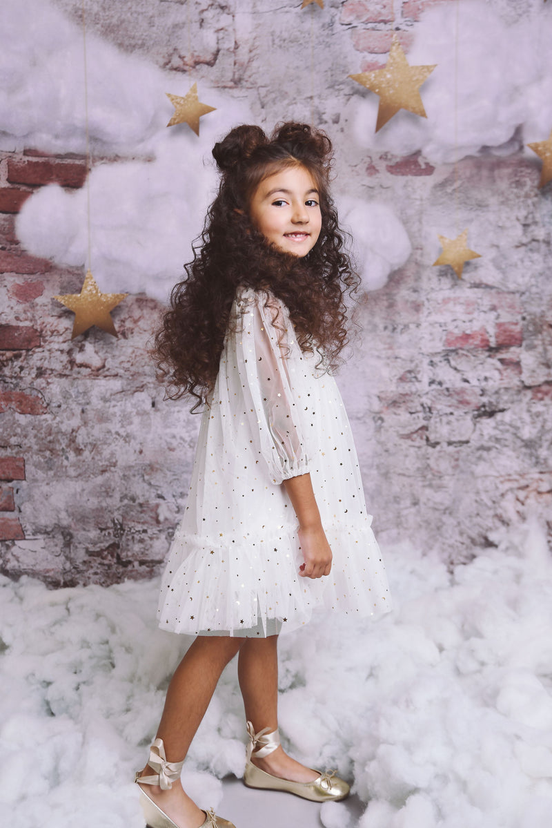 DOLLY® STARS &amp; MOON ⭐️ 🌙 VESTIDO TUL EMPRESS blanco
