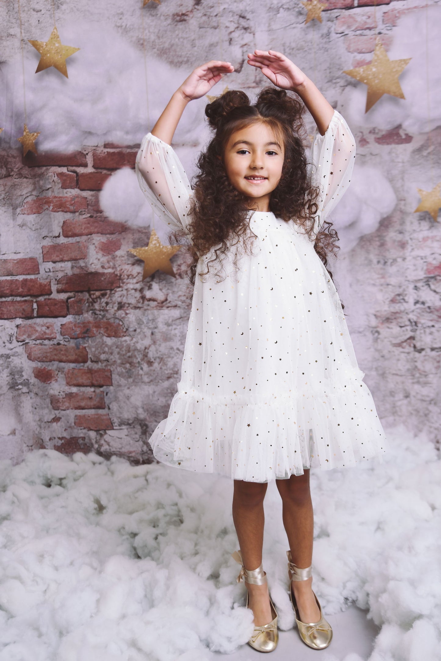 DOLLY® STARS &amp; MOON ⭐️ 🌙 VESTIDO TUL EMPRESS blanco