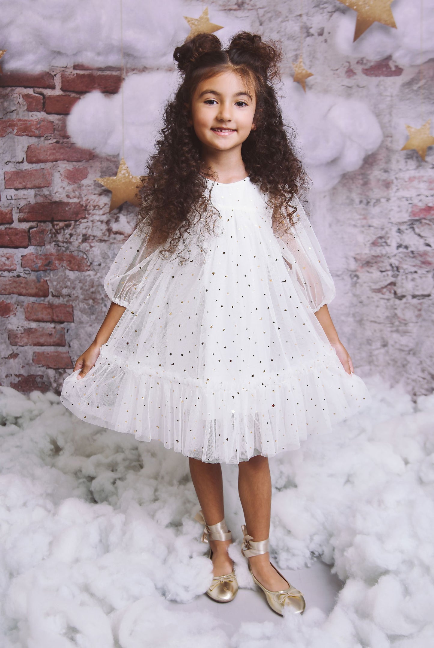 DOLLY® STARS &amp; MOON ⭐️ 🌙 VESTIDO TUL EMPRESS blanco