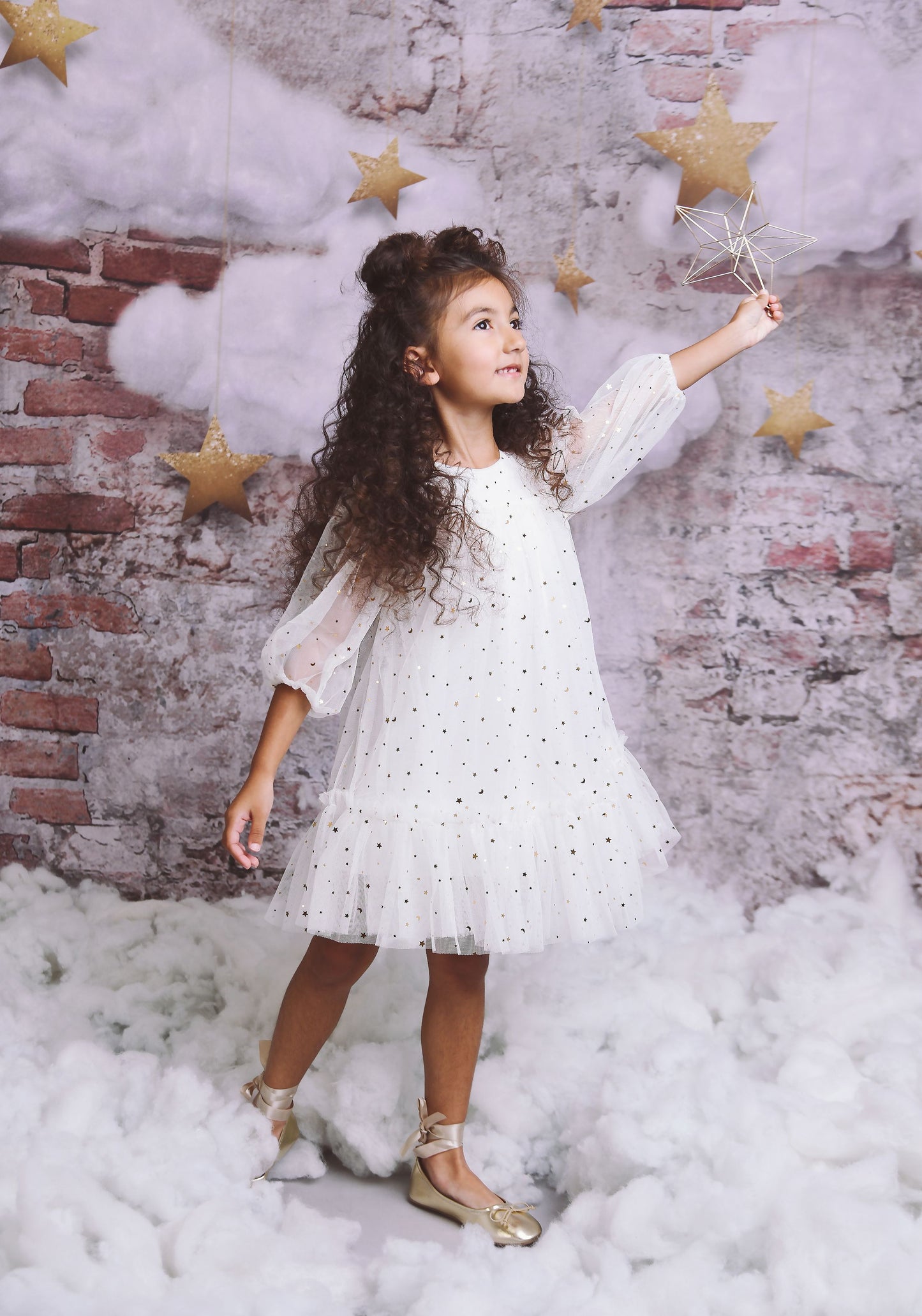 DOLLY® STARS &amp; MOON ⭐️ 🌙 VESTIDO TUL EMPRESS blanco