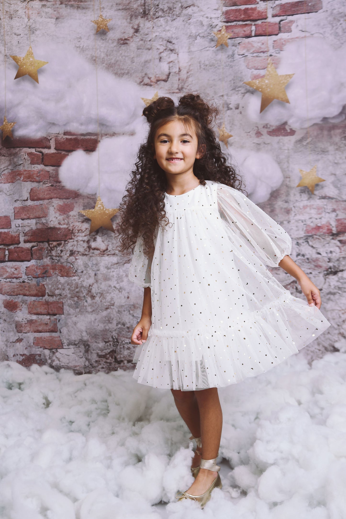 DOLLY® STARS &amp; MOON ⭐️ 🌙 VESTIDO TUL EMPRESS blanco