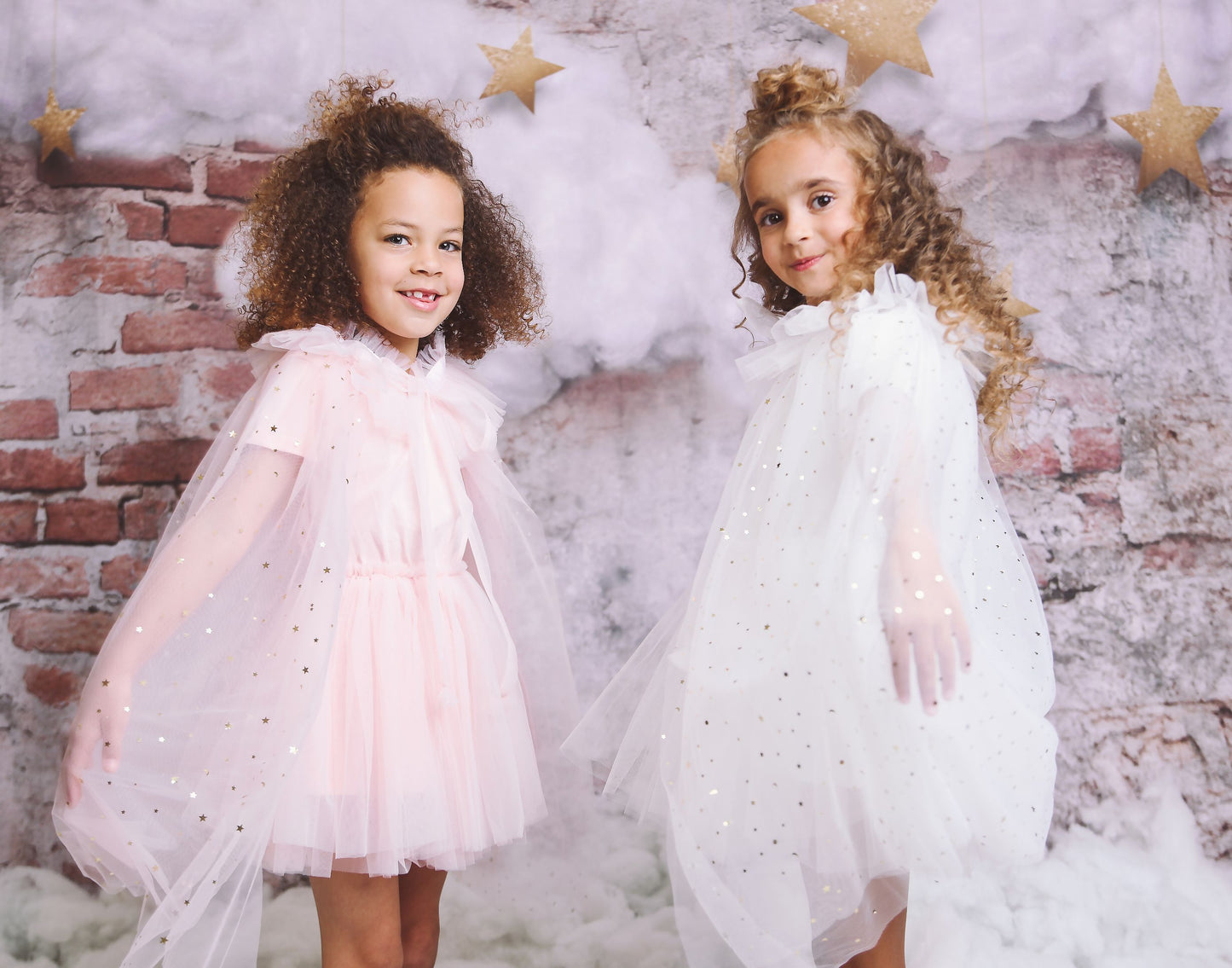 DOLLY® STARS & MOON ⭐️ 🌙 TULLE CAPE white