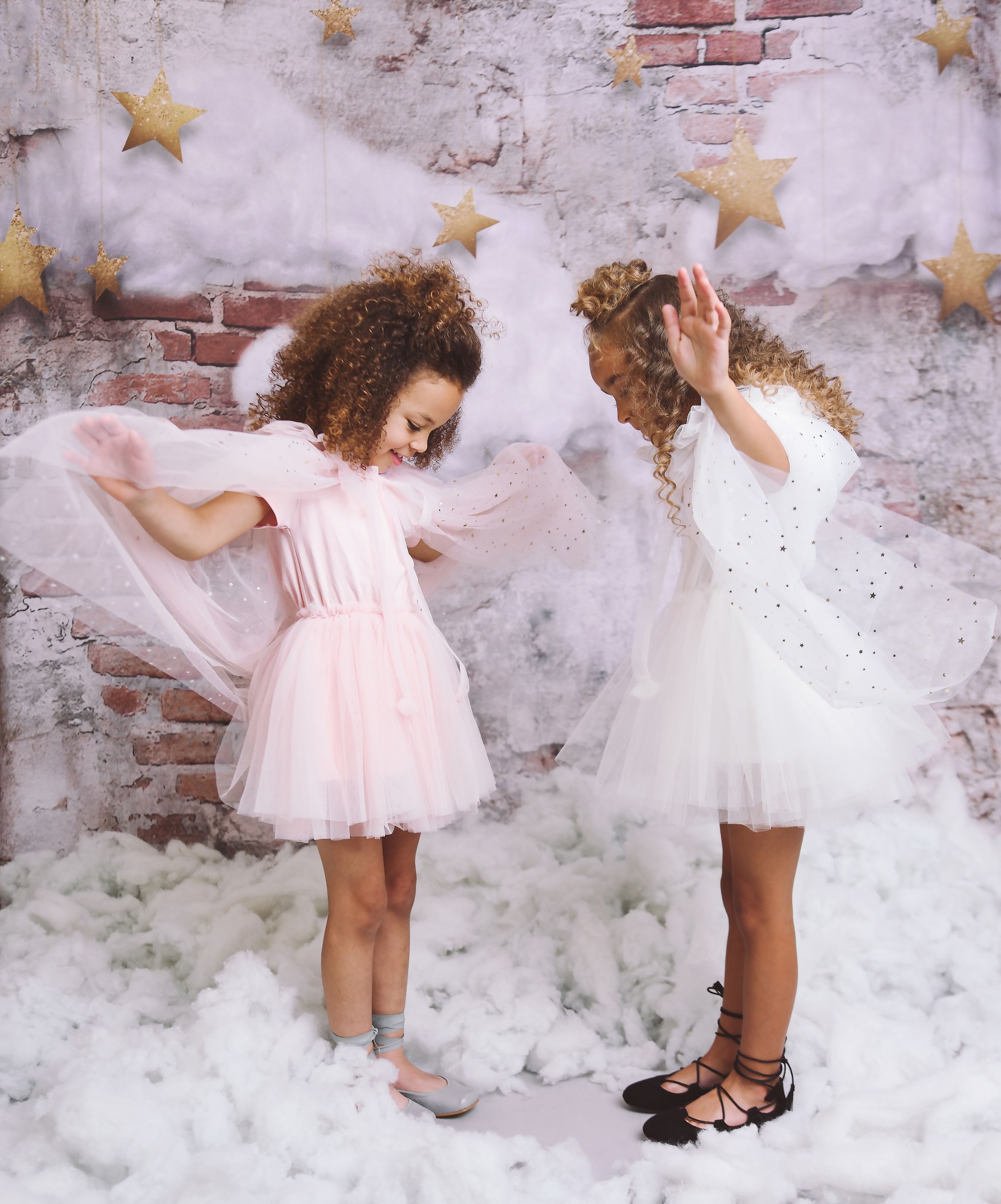 DOLLY® STARS &amp; MOON ⭐️ 🌙 VESTIDO DE HADA DE TUL rosa ballet
