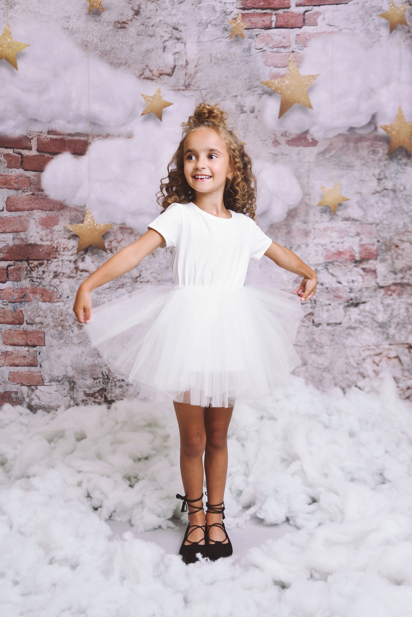 DOLLY® STARS &amp; MOON ⭐️ 🌙 VESTIDO DE HADA DE TUL rosa ballet