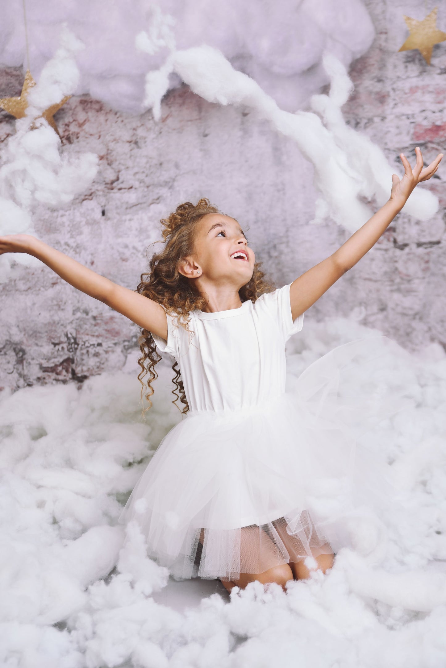 DOLLY® STARS &amp; MOON ⭐️ 🌙 VESTIDO DE HADA DE TUL rosa ballet