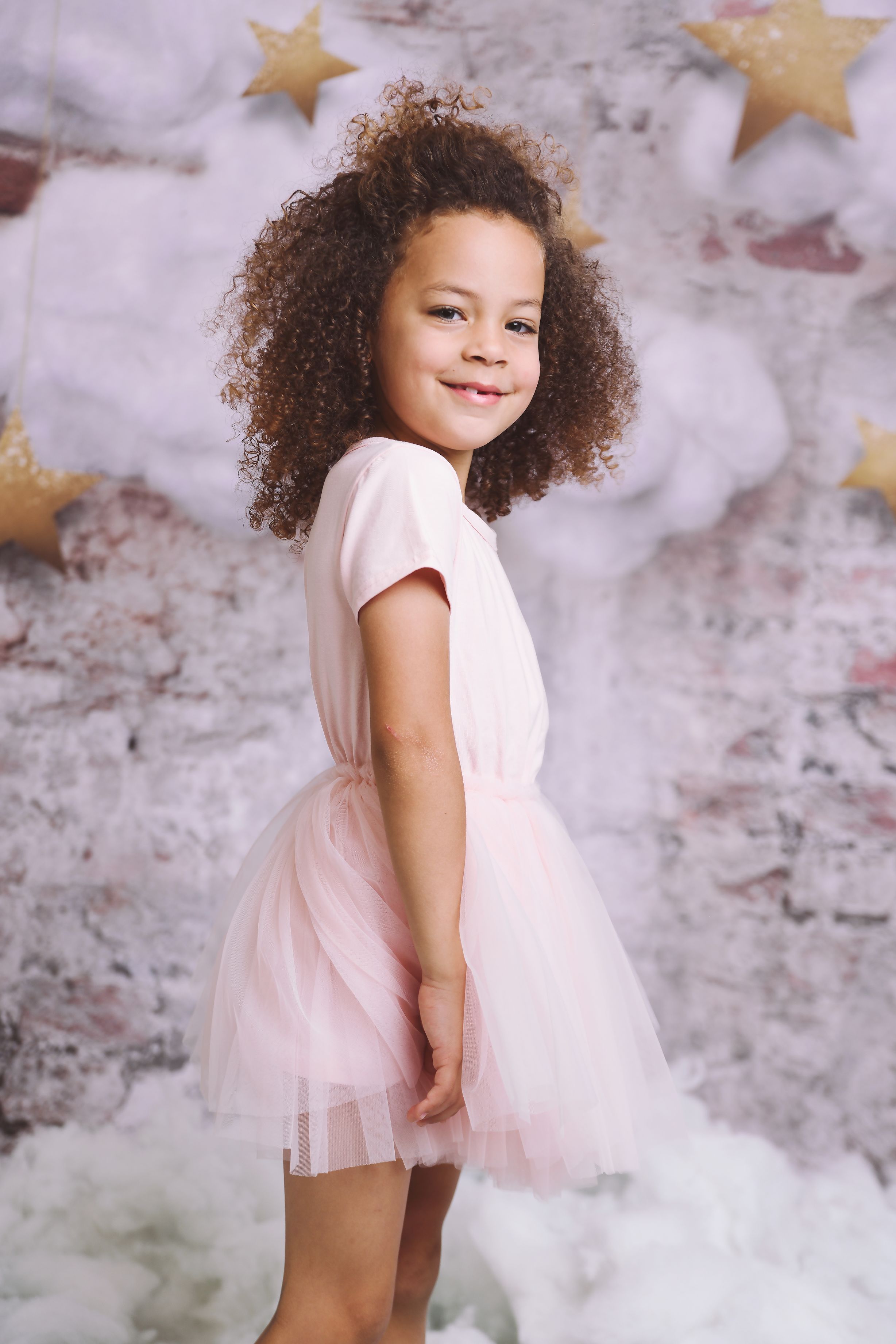 DOLLY® STARS &amp; MOON ⭐️ 🌙 VESTIDO DE HADA DE TUL rosa ballet