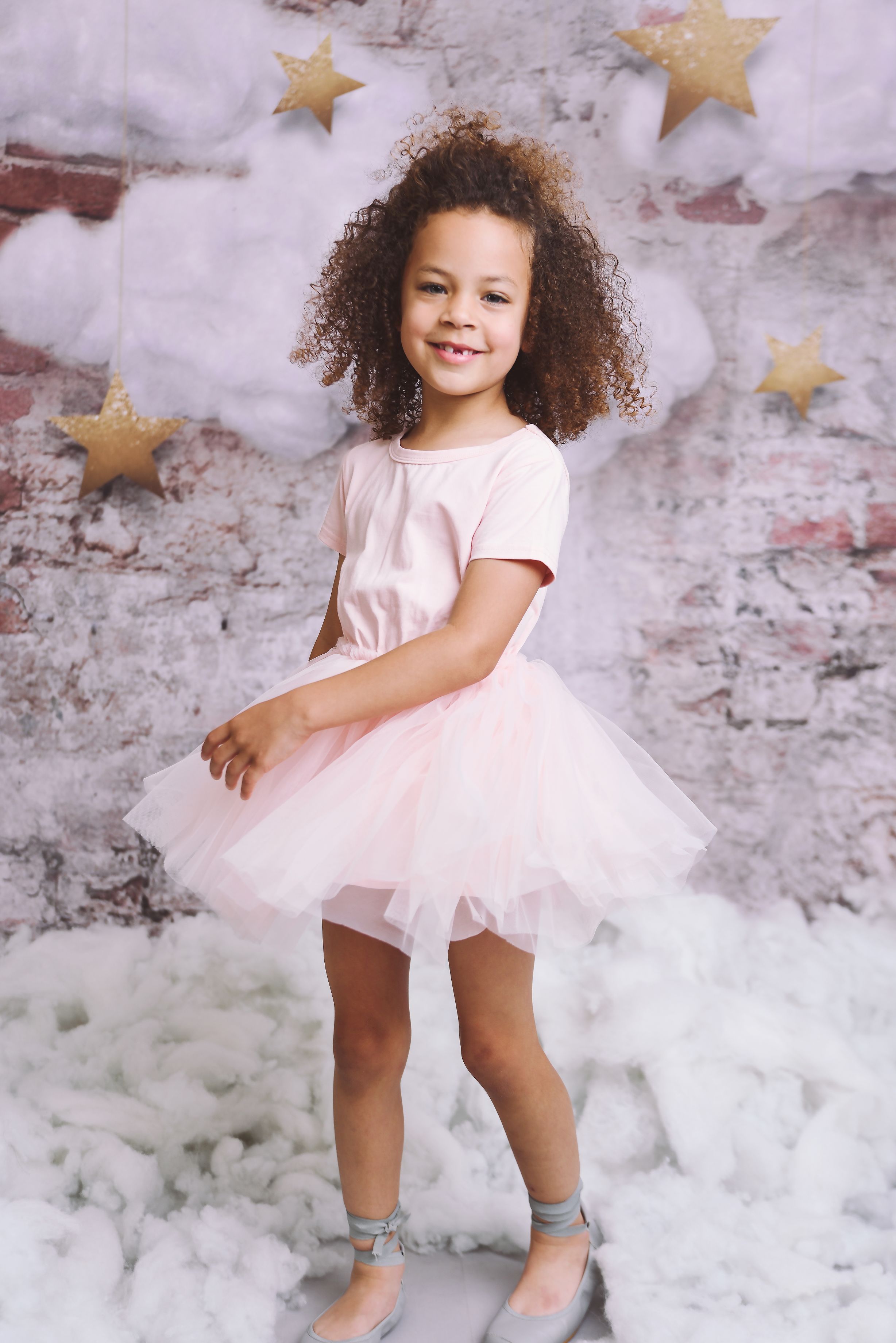 DOLLY® STARS &amp; MOON ⭐️ 🌙 VESTIDO DE HADA DE TUL rosa ballet