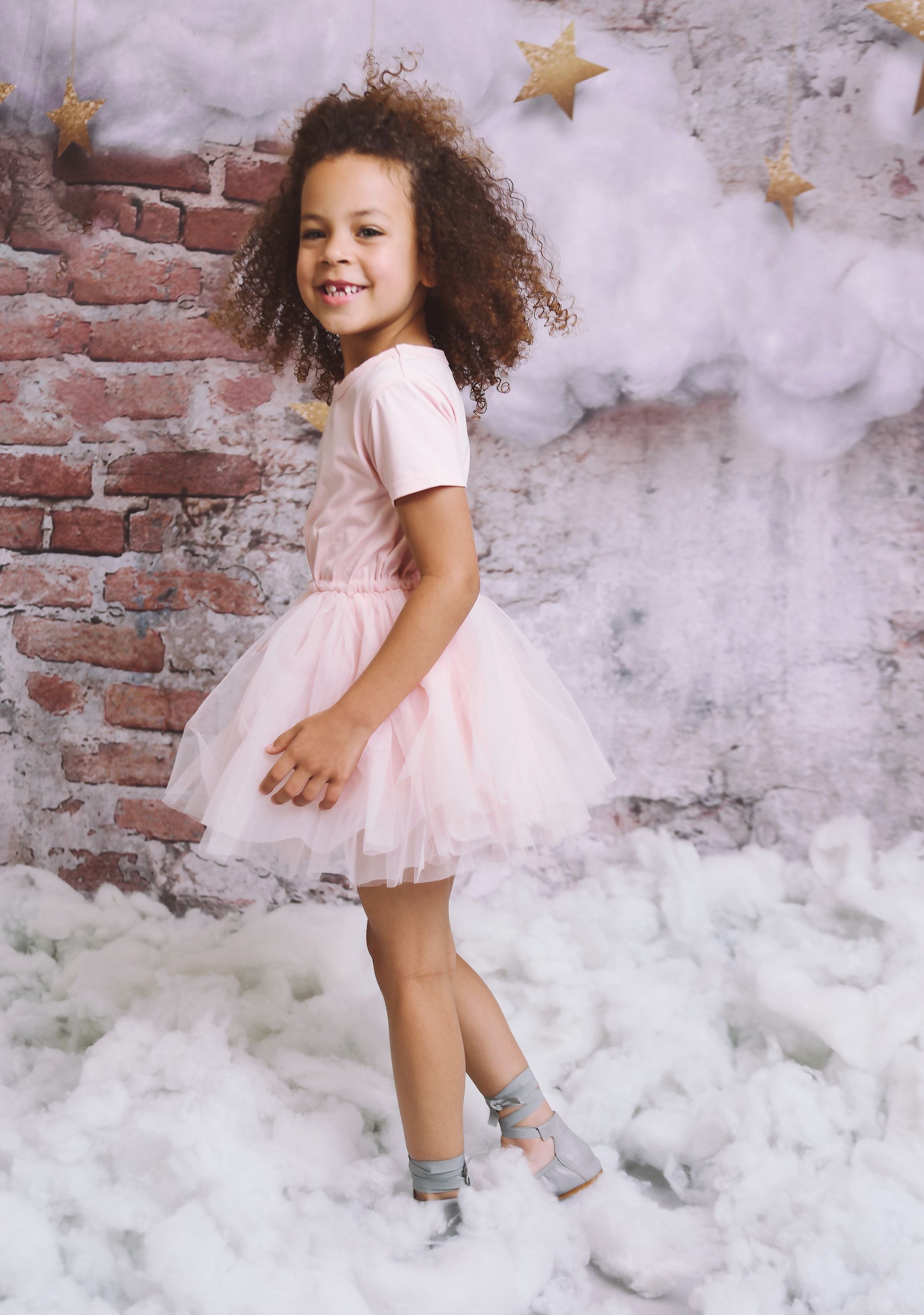 DOLLY® STARS &amp; MOON ⭐️ 🌙 VESTIDO DE HADA DE TUL rosa ballet