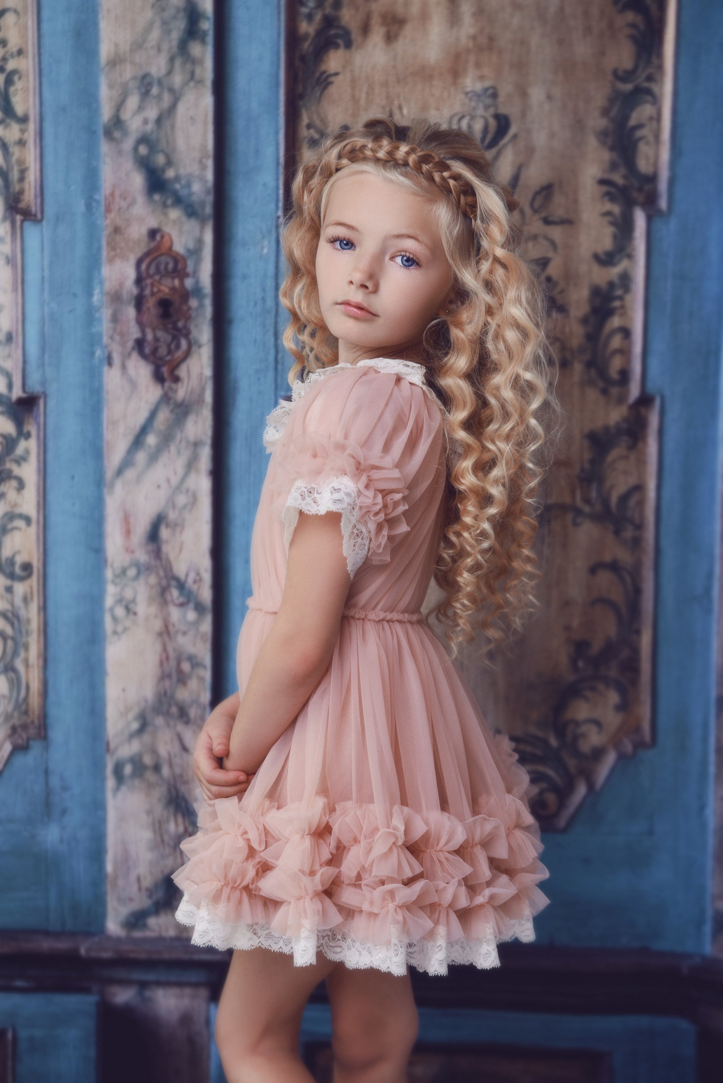 VESTIDO CON VOLANTES DOLLY by Le Petit Tom ® rosa ballet