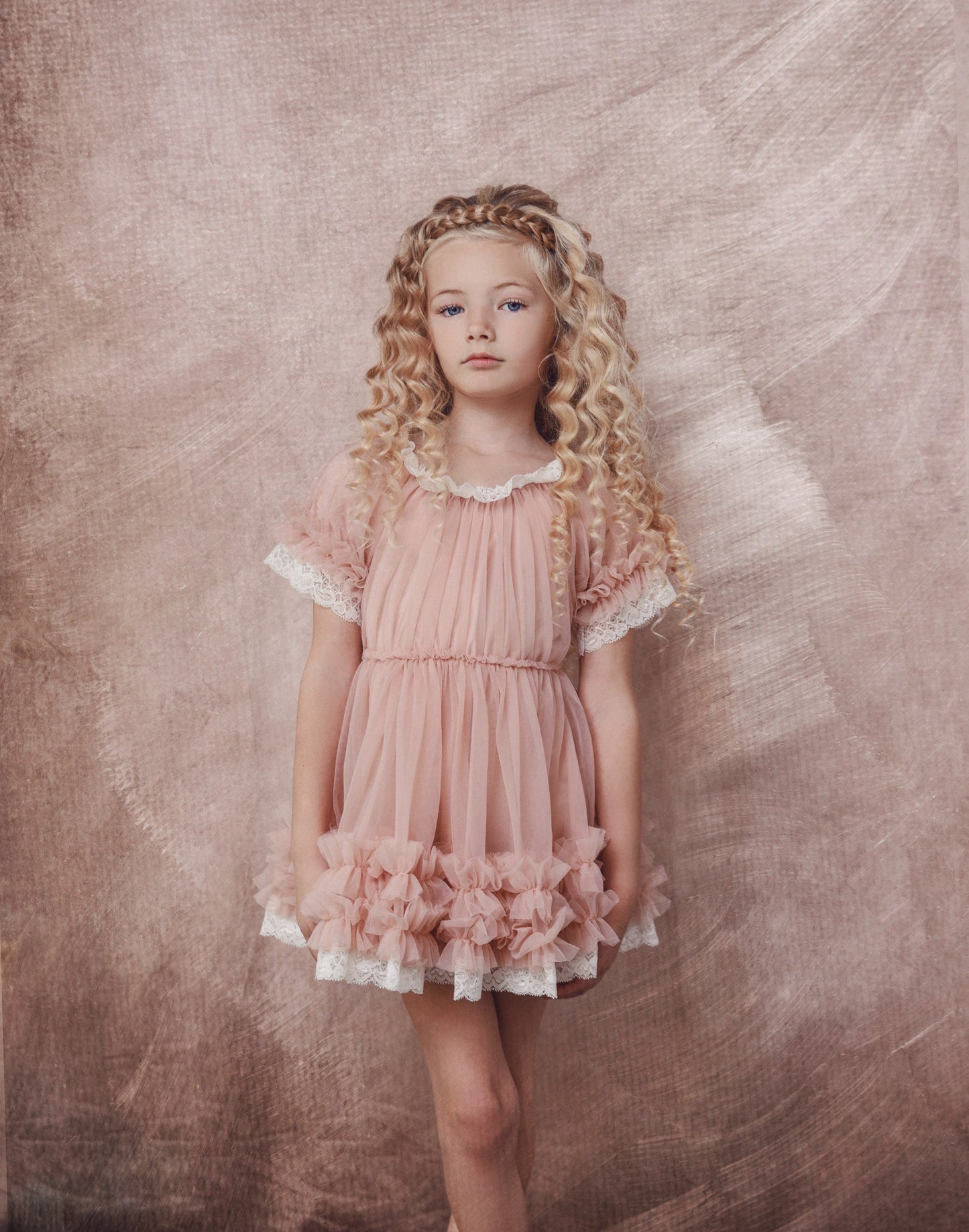 DOLLY by Le Petit Tom ® PORCELAIN DOLLY DRESS ballet pink