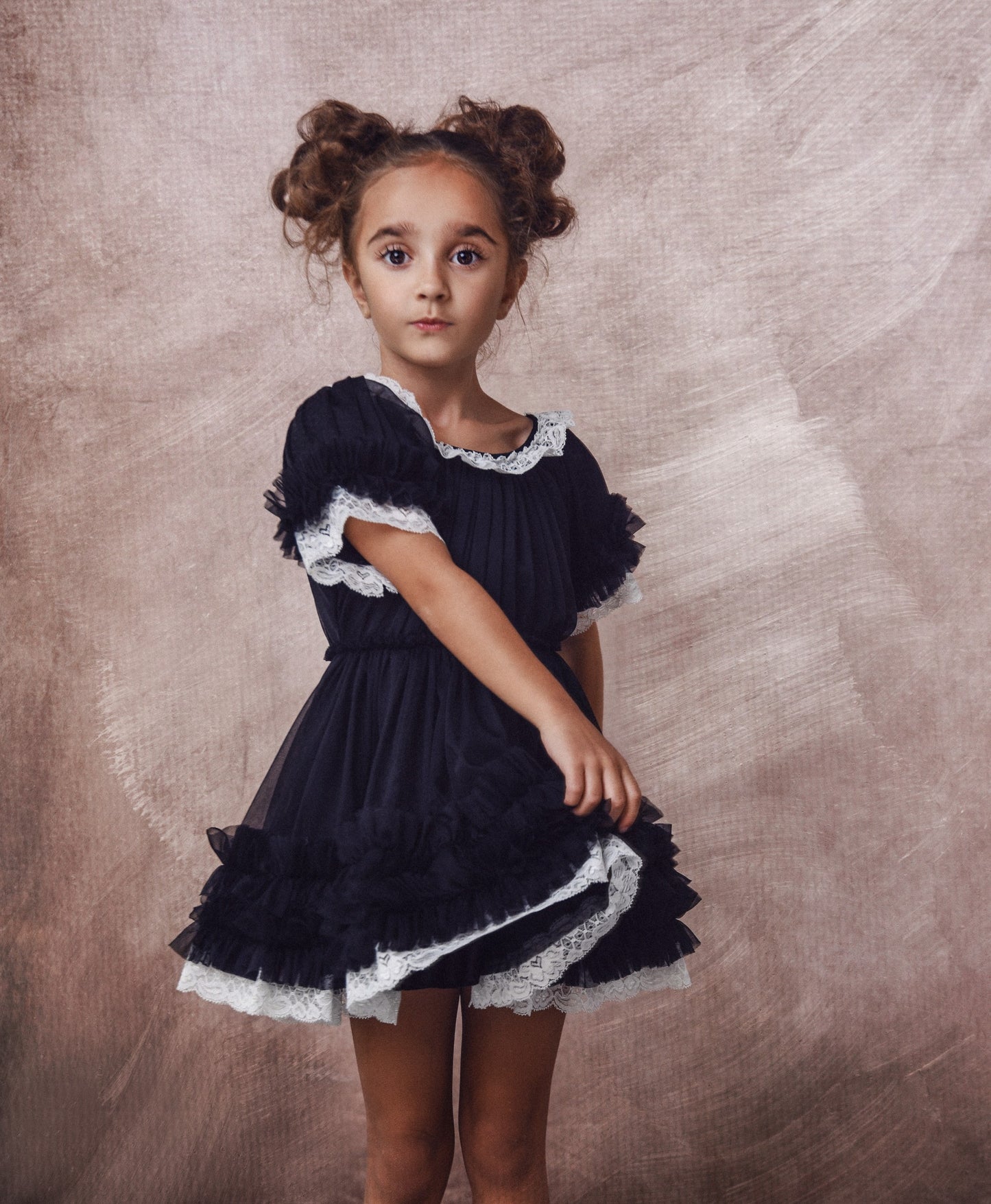VESTIDO CON VOLANTES DOLLY by Le Petit Tom ® rosa ballet
