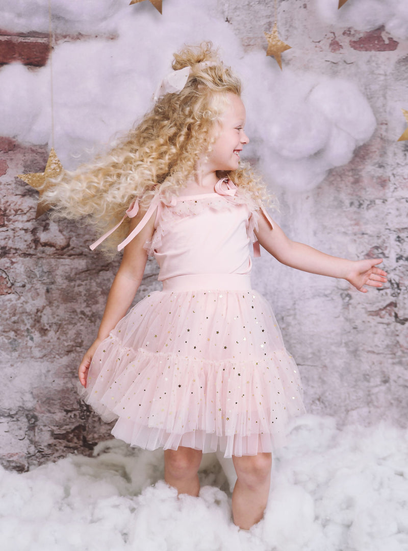 DOLLY® STARS &amp; MOON ⭐️ 🌙 TULE TUTU rosa ballet