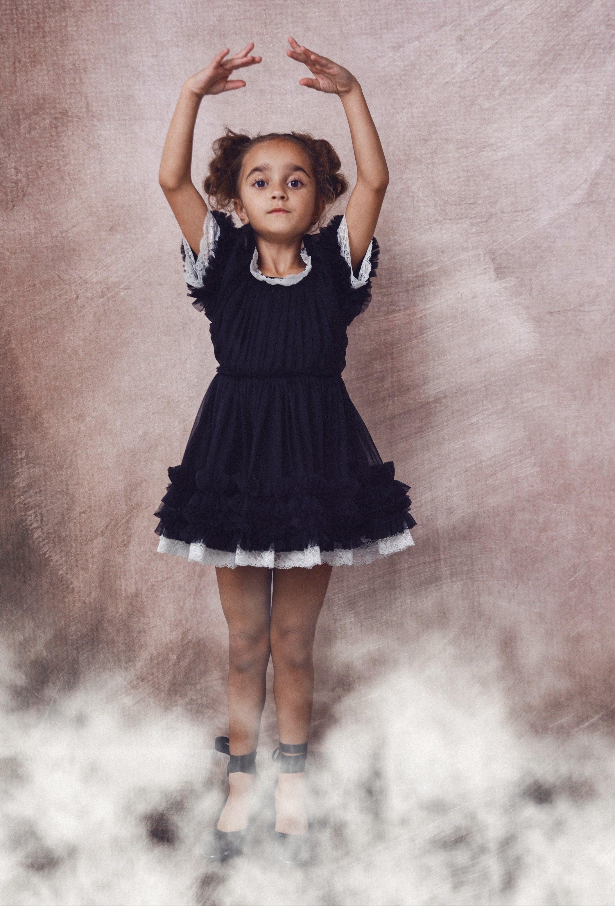 VESTIDO CON VOLANTES DOLLY by Le Petit Tom ® rosa ballet