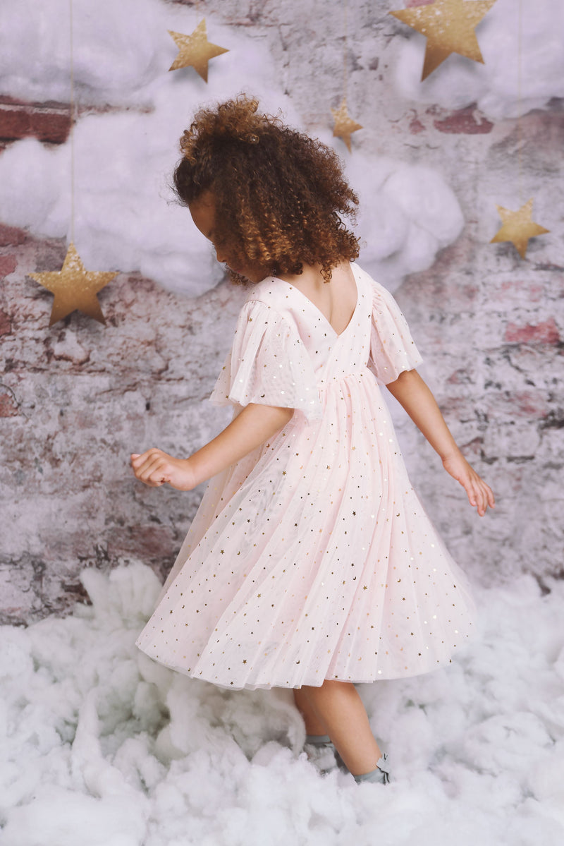 DOLLY ® STARS &amp; MOON ⭐️ 🌙 VESTIDO PRINCESA TUL rosa ballet